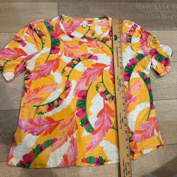 CHICO'S CHICOS WOMENS BRIGHT COLORFUL SHIRT SIZE 2 US LARGE - Picture 4 of 8
